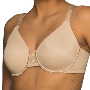 VANITY FAIR womens full figure 40H tan beige underwire bra style 76380 NWT